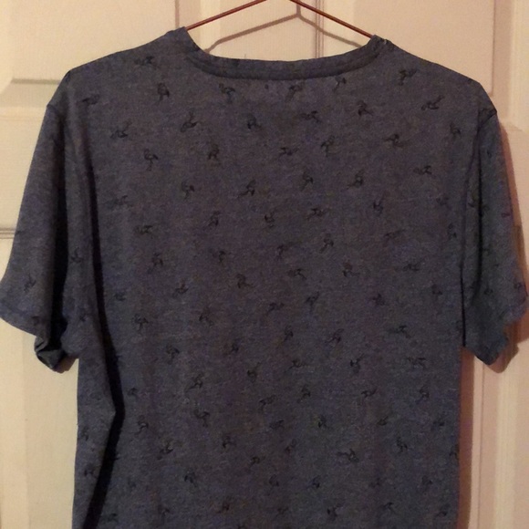 Michael Brandon Blue Flamingo Print T-Shirt Mens Large L - Picture 10 of 12